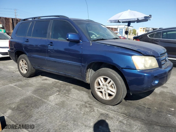 2002 Toyota Highlander with VIN JTEGF21A720054412, listed as a Copart auction lot 73246264 with 164,481 mi miles and Clean Title. Bid and sale history available at carsss.com. Image 4.