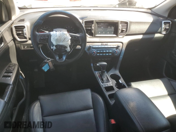 2017 Kia Sportage EX with VIN KNDPNCACXH7271872, listed as a Copart auction lot 57951105 with 107,072 mi miles and Salvage title. Bid and sale history available at DreamBid. Image 8.