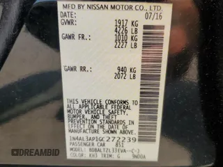 2016 Nissan Altima S с VIN 1N4AL3AP1GC272239, выставлен на аукционе Copart как лот 60796745 с пробегом 675 414 миль миль и Списание • Salvage title. История ставок и продаж доступна на DreamBid. Изображение 12.