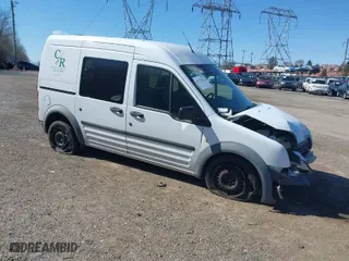 2013 Ford Transit Connect XL with VIN NM0LS6AN4DT158685, listed as a IAAI auction lot 41747412 with 67,749 mi miles. Bid and sale history available at carsss.com. Image 1.