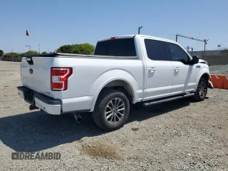 2018 Ford F-150 XL with VIN 1FTEW1CPXJKD45092, listed as a Copart auction lot 57289105 with 96,011 mi miles and Salvage title. Bid and sale history available at DreamBid. Image 3.