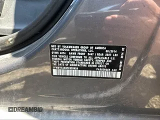 2015 Volkswagen Passat SE z VIN 1VWBV7A38FC025826, wystawiony jako IAAI lot #42108113 z przebiegiem 139 459 mil mil oraz . Historia ofert i sprzedaży dostępna na DreamBid. Obrazek 9.