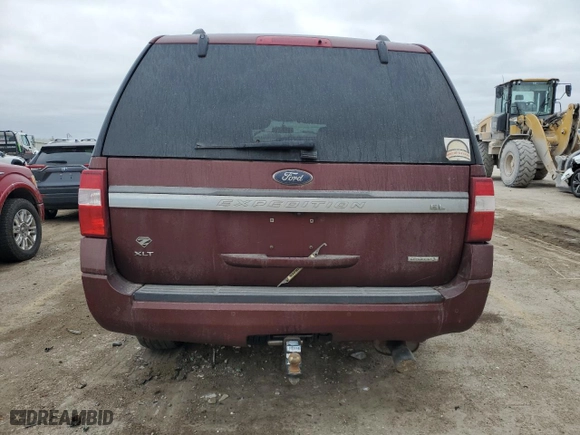 2017 Ford Expedition EL XLT with VIN 1FMJK1JTXHEA66997, listed as a Copart auction lot 51140205 with 0 mi miles and Salvage Title. Bid and sale history available at carsss.com. Image 6.