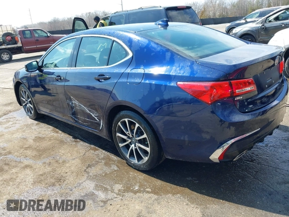 2018 Acura TLX with VIN 19UUB2F30JA012414, listed as a IAAI auction lot 41906116 with 83,758 mi miles. Bid and sale history available at carsss.com. Image 3.