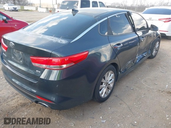 2016 Kia Optima EX with VIN 5XXGU4L30GG014019, listed as a IAAI auction lot 41786540 with 112,894 mi miles and . Bid and sale history available at carsss.com. Image 4.