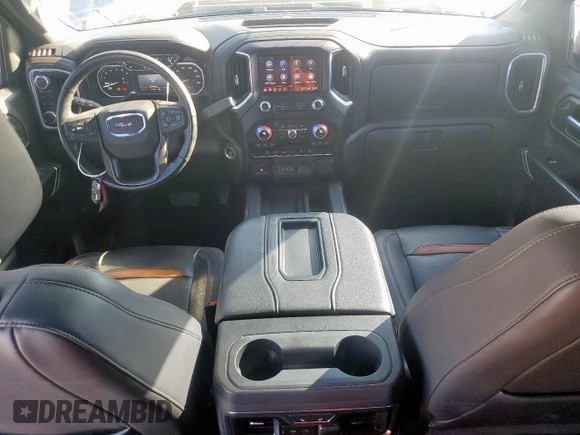 2021 GMC Sierra 1500 AT4 with VIN 3GTP9EED7MG366035, listed as a Copart auction lot 46640235 with 51,547 mi miles and Salvage Title. Bid and sale history available at carsss.com. Image 8.