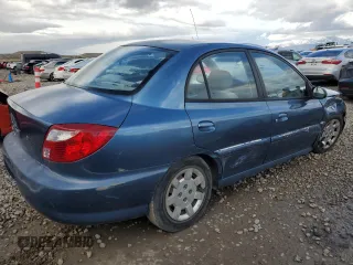 2002 Kia Rio with VIN KNADC123726182945, listed as a Copart auction lot 47737955 with 19,622 mi miles and Salvage Title. Bid and sale history available at carsss.com. Image 3.