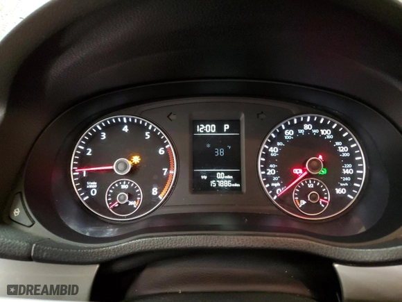 2012 Volkswagen Passat S w/Appearance with VIN 1VWAH7A38CC038574, listed as a Copart auction lot 44232305 with 157,886 mi miles and Salvage Title. Bid and sale history available at carsss.com. Image 9.