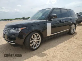 2014 Land Rover Range Rover Supercharged z VIN SALGS2EF6EA151873, wystawiony jako Copart lot #55230005 z przebiegiem 104 994 mil mil oraz Szkoda całkowita • Salvage title. Historia ofert i sprzedaży dostępna na DreamBid. Obrazek 1.