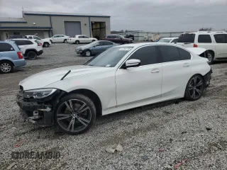 2021 BMW 3 Series 330i with VIN 3MW5R1J02M8C19809, listed as a Copart auction lot 47444745 with 89,647 mi miles and Salvage Title. Bid and sale history available at carsss.com. Image 1.