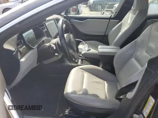 2016 Tesla Model S 90D with VIN 5YJSA1E28GF131212, listed as a Copart auction lot 54176705 with 97,373 mi miles and Salvage Title. Bid and sale history available at DreamBid. Image 7.