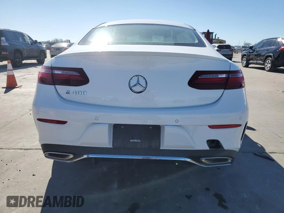 2018 Mercedes-Benz E-Class E 400 with VIN WDD1J6FB8JF047827, listed as a Copart auction lot 41711035 with 18,142 mi miles and Salvage Title. Bid and sale history available at carsss.com. Image 6.