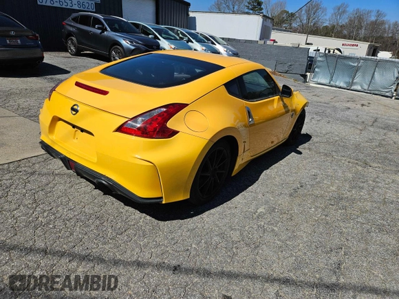 2017 Nissan 370Z with VIN JN1AZ4EH9HM955466, listed as a Copart auction lot 55165475 with 151,694 mi miles and Salvage Title. Bid and sale history available at carsss.com. Image 4.