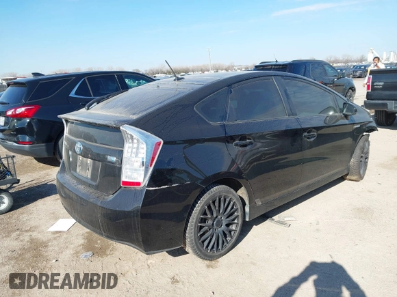 2010 Toyota Prius II with VIN JTDKN3DU1A0078846, listed as a IAAI auction lot 41303929 with 174,546 mi miles. Bid and sale history available at carsss.com. Image 4.
