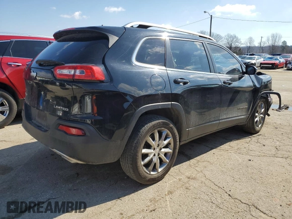 2018 Jeep Cherokee Limited with VIN 1C4PJMDX7JD587009, listed as a Copart auction lot 47013175 with 130,727 mi miles and Salvage Title. Bid and sale history available at carsss.com. Image 3.