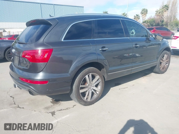 2015 Audi Q7 Premium Plus with VIN WA1LGAFE2FD002426, listed as a IAAI auction lot 42004603 with 84,793 mi miles and . Bid and sale history available at DreamBid. Image 4.