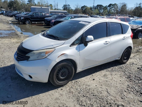 2014 Nissan Versa Note SV with VIN 3N1CE2CP0EL390887, listed as a Copart auction lot 47877065 with 215,797 mi miles and Salvage Title. Bid and sale history available at carsss.com. Image 1.