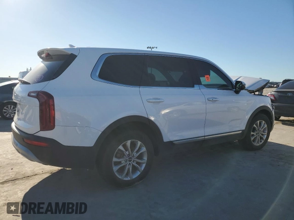 2022 Kia Telluride LX with VIN 5XYP2DHC1NG252839, listed as a Copart auction lot 47855235 with 38,819 mi miles and Salvage Title. Bid and sale history available at DreamBid. Image 3.