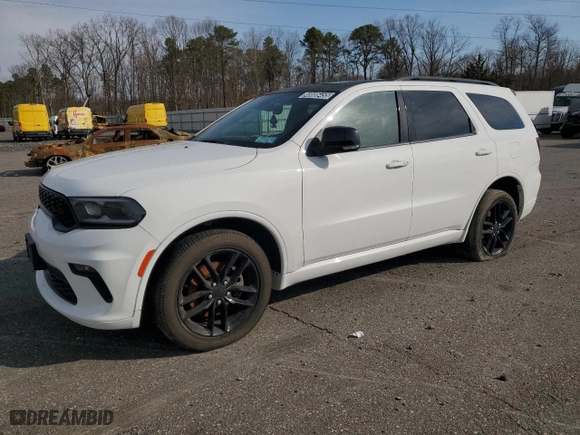 2022 Dodge Durango GT Plus with VIN 1C4RDJDG6NC107147, listed as a Copart auction lot 48886455 with 25,632 mi miles and Clean Title. Bid and sale history available at carsss.com. Image 1.
