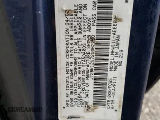 2002 Toyota Prius with VIN JT2BK12U720062290, listed as a Copart auction lot 87467574 with 0 mi miles and Clean Title. Bid and sale history available at carsss.com. Image 12.