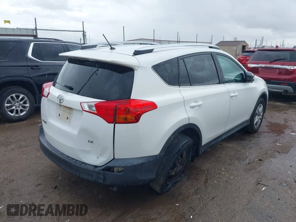 2014 Toyota RAV4 LE with VIN 2T3ZFREV0EW107096, listed as a IAAI auction lot 42627066 with 132,349 mi miles and . Bid and sale history available at DreamBid. Image 4.