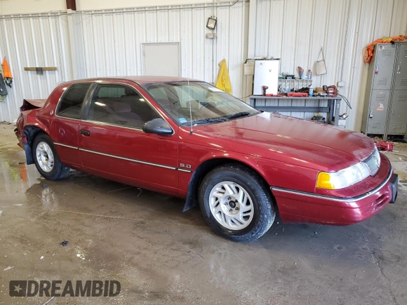 1991 Mercury Cougar z VIN 1MEPM60T4MH652996, wystawiony jako Copart lot #43811635 z przebiegiem 129 452 mil mil oraz Nie do naprawy • Non repairable. Historia ofert i sprzedaży dostępna na DreamBid. Obrazek 4.