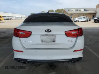 2015 Kia Optima SXL Turbo with VIN 5XXGR4A60FG393083, listed as a Copart auction lot 53338165 with Not Provided miles and Salvage Title. Bid and sale history available at DreamBid. Image 6.