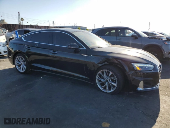 2022 Audi A5 Sportback Premium Plus with VIN WAUCBCF58NA003707, listed as a Copart auction lot 60572813 with 19,872 mi miles. Bid and sale history available at carsss.com. Image 4.