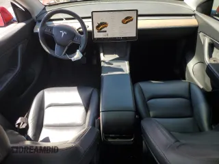 2021 Tesla Model Y Long Range with VIN 5YJYGDEE0MF217761, listed as a Copart auction lot 56525075 with 72,751 mi miles and Salvage Title. Bid and sale history available at DreamBid. Image 8.