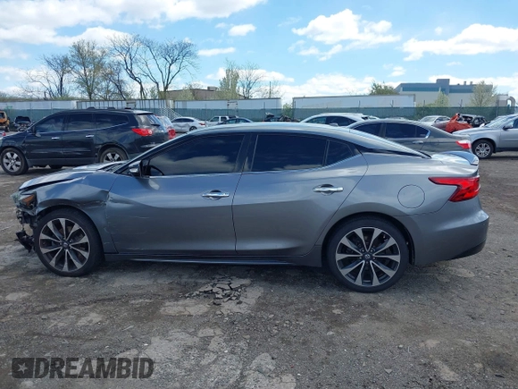 2016 Nissan Maxima SL with VIN 1N4AA6AP8GC385175, listed as a IAAI auction lot 41987763 with 117,485 mi miles and . Bid and sale history available at DreamBid. Image 14.