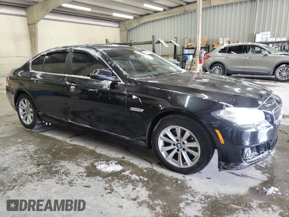2016 BMW 5 Series 528i xDrive with VIN WBA5A7C53GG148886, listed as a Copart auction lot 46099925 with 155,113 mi miles and Salvage Title. Bid and sale history available at DreamBid. Image 4.