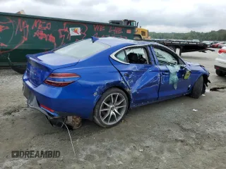2022 Genesis G70 2.0T with VIN KMTG34TA1NU093128, listed as a Copart auction lot 72120864 with 37,054 mi miles and Salvage Title. Bid and sale history available at DreamBid. Image 3.
