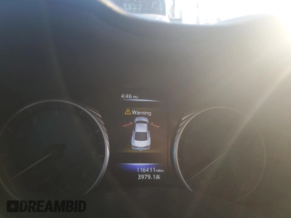 2017 Infiniti Q60 2.0t with VIN JN1CV7EL4HM320083, listed as a Copart auction lot 47426045 with 116,411 mi miles and Salvage Title. Bid and sale history available at DreamBid. Image 9.