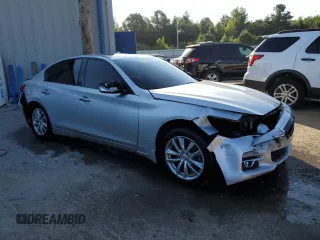 2014 Infiniti Q50 Premium with VIN JN1BV7ARXEM705066, listed as a Copart auction lot 66719614 with 85,759 mi miles and Salvage Title. Bid and sale history available at carsss.com. Image 4.