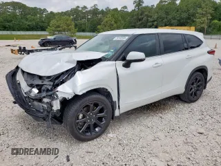2023 Toyota Highlander L with VIN 5TDKDRAH6PS023781, listed as a Copart auction lot 59190595 with 36,716 mi miles and Salvage title. Bid and sale history available at DreamBid. Image 1.