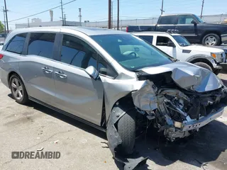 2019 Honda Odyssey EX-L z VIN 5FNRL6H77KB071719, wystawiony jako IAAI lot #42382692 z przebiegiem 61 511 mil mil oraz . Historia ofert i sprzedaży dostępna na DreamBid. Obrazek 1.