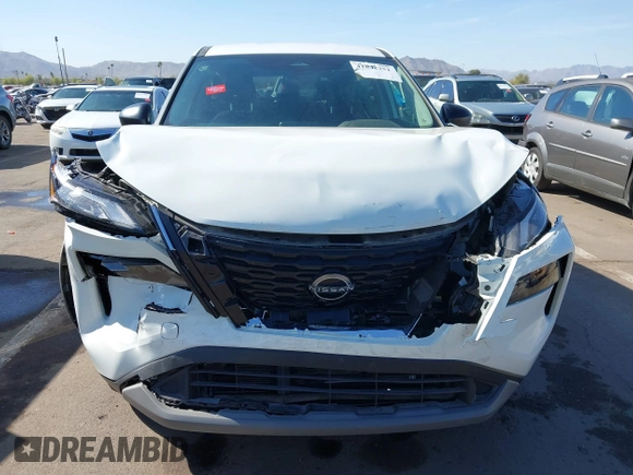 2023 Nissan Rogue S with VIN 5N1BT3AA8PC837043, listed as a IAAI auction lot 41848251 with 8,835 mi miles. Bid and sale history available at carsss.com. Image 6.