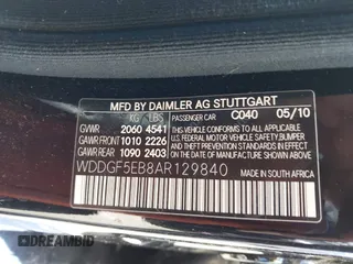 2010 Mercedes-Benz C-Class C 300 Sport with VIN WDDGF5EB8AR129840, listed as a IAAI auction lot 41643236 with 184,797 mi miles. Bid and sale history available at carsss.com. Image 9.
