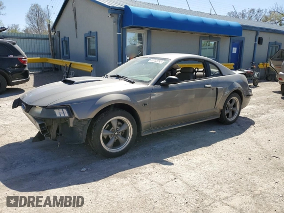 2002 Ford Mustang GT Deluxe with VIN 1FAFP42X62F224855, listed as a Copart auction lot 52753995 with 231,592 mi miles and Salvage title. Bid and sale history available at DreamBid. Image 1.