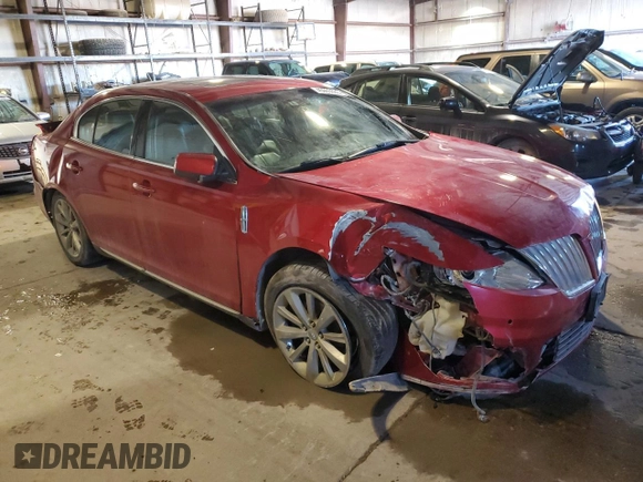 2010 Lincoln MKS EcoBoost with VIN 1LNHL9FT3AG602783, listed as a Copart auction lot 45983635 with 216,806 mi miles and Salvage title. Bid and sale history available at DreamBid. Image 4.