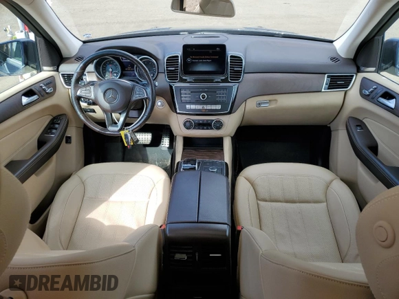 2019 Mercedes-Benz GLE 400 with VIN 4JGDA5GB9KB215933, listed as a Copart auction lot 50123975 with 104,703 mi miles and Salvage title. Bid and sale history available at DreamBid. Image 8.