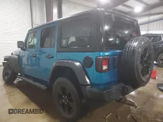 2020 Jeep Wrangler Unlimited Sport Altitude with VIN 1C4HJXDNXLW335332, listed as a Copart auction lot 62008745 with 57,449 mi miles and Salvage title. Bid and sale history available at DreamBid. Image 2.