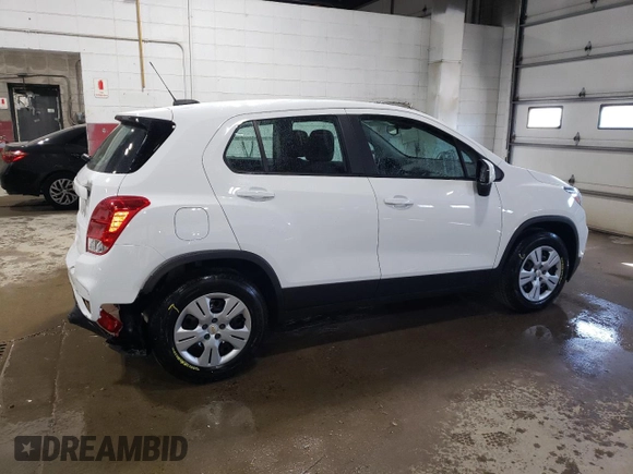 2017 Chevrolet Trax LS with VIN 3GNCJKSB8HL290207, listed as a Copart auction lot 52411715 with 87,662 mi miles and Salvage Title. Bid and sale history available at carsss.com. Image 3.