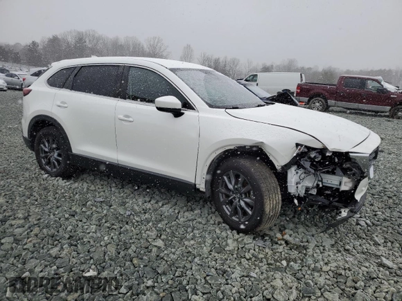 2022 Mazda CX-9 Sport with VIN JM3TCBBY5N0606542, listed as a Copart auction lot 46121915 with 53,510 mi miles and Salvage Title. Bid and sale history available at carsss.com. Image 4.