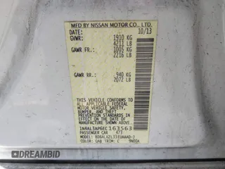 2014 Nissan Altima SV with VIN 1N4AL3AP6EC163563, listed as a IAAI auction lot 41964614 with 188,516 mi miles and . Bid and sale history available at DreamBid. Image 9.