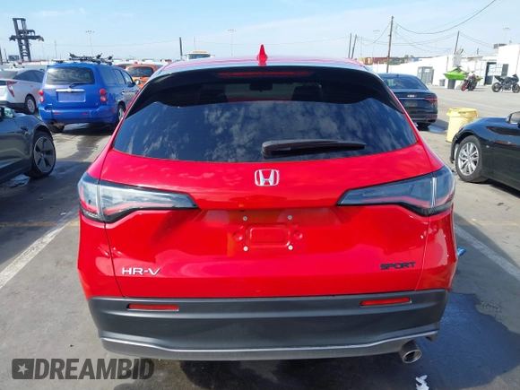 2024 Honda HR-V Sport with VIN 3CZRZ1H5XRM756913, listed as a IAAI auction lot 41601779 with 1 mi miles. Bid and sale history available at carsss.com. Image 15.