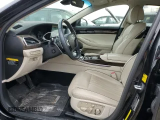 2017 Genesis G90 3.3T Premium with VIN KMHG34JA5HU025755, listed as a Copart auction lot 43403965 with 14,731 mi miles and Salvage Title. Bid and sale history available at carsss.com. Image 7.