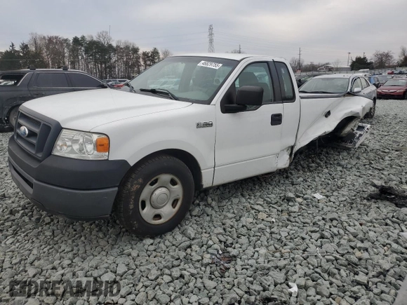 2008 Ford F-150 XL with VIN 1FTRF12258KE43920, listed as a Copart auction lot 46940245 with 152,446 mi miles and Salvage Title. Bid and sale history available at carsss.com. Image 1.