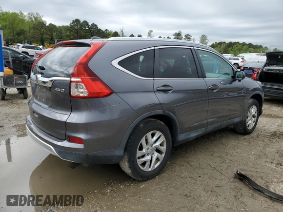 2015 Honda CR-V EX-L with VIN 2HKRM4H73FH667497, listed as a Copart auction lot 51910525 with 117,443 mi miles and Salvage Title. Bid and sale history available at carsss.com. Image 3.