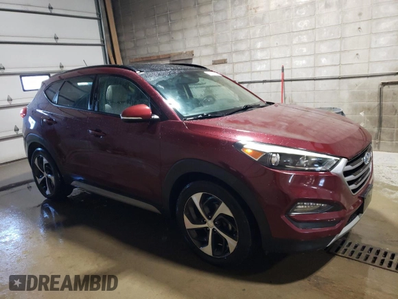 2017 Hyundai Tucson Sport with VIN KM8J3CA25HU552025, listed as a Copart auction lot 42800015 with 180,409 mi miles and Non Repairable. Bid and sale history available at DreamBid. Image 4.